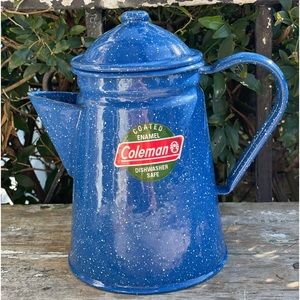 Coleman Percolator Vintage Blue Ceramic